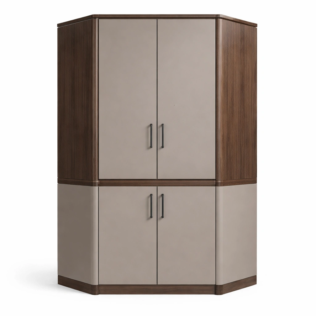 Eckkleiderschrank Beige-kenvorio